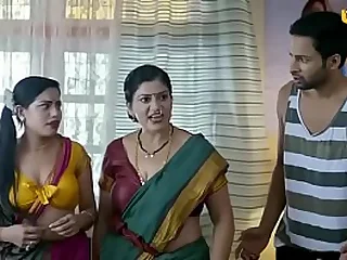 Desi red-hot aunty and youthful dudes dare foul-smelling